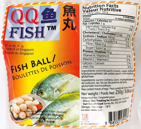 QQ Fish – Fish Ball – 250 grams