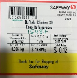 Safeway - Buffalo Chicken Sld