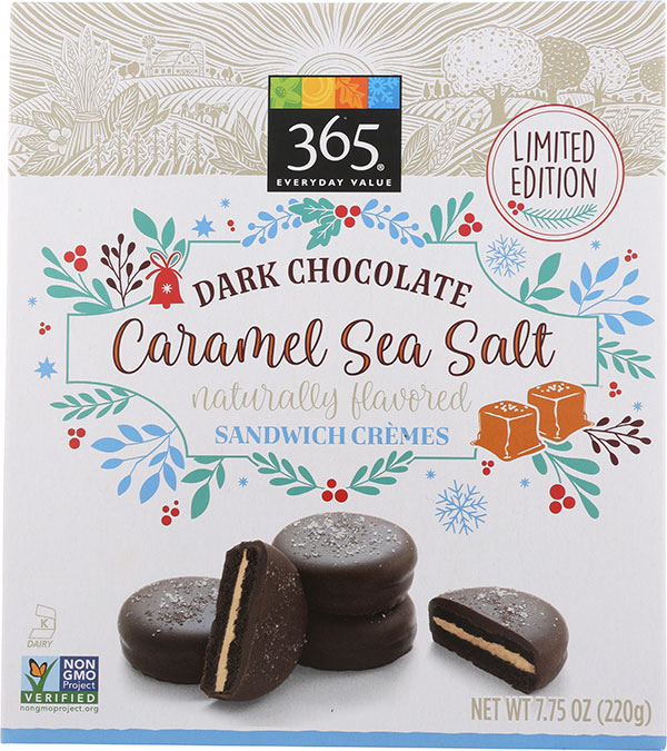 365 Everyday Value - Dark Chocolate Caramel Sea Salt Sandwich Crèmes