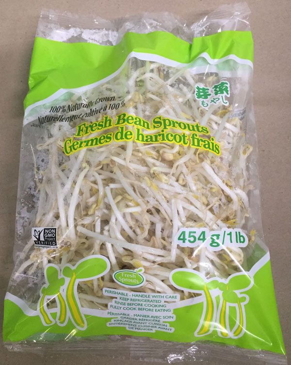 Fresh Sprouts – Fresh Bean Sprouts – 454 grams (front)