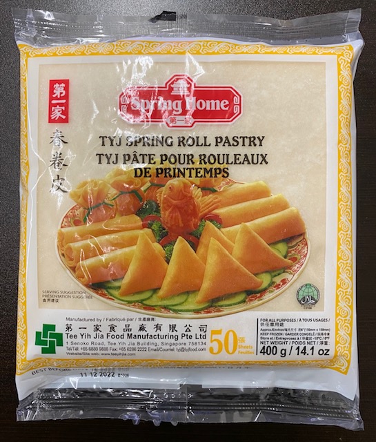 TYJ Spring Roll Pastry (6”) - 400 g (50 sheets)