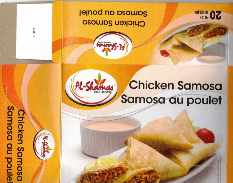 Al-Shamas Food Products: Chicken Samosa - 650 g