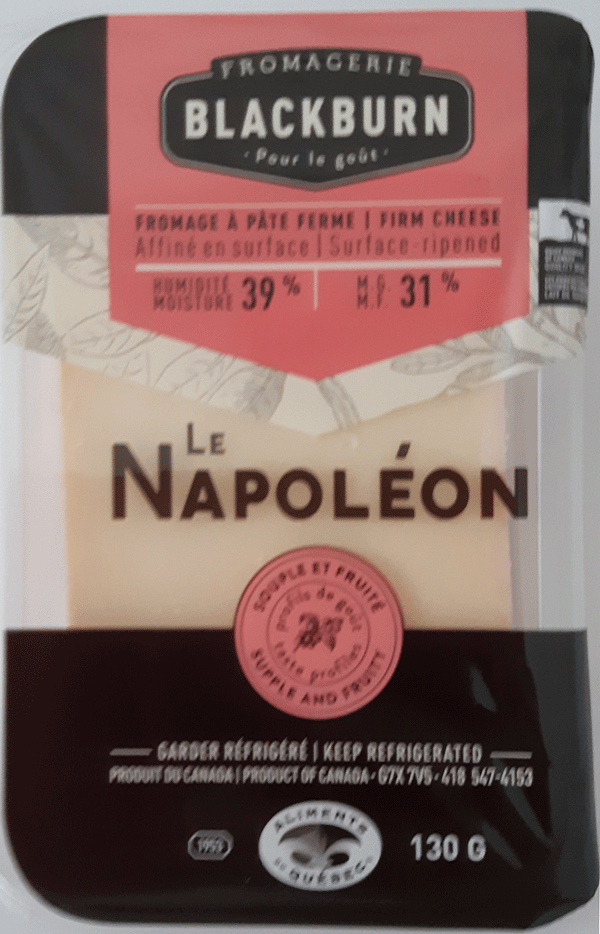 Fromagerie Blackburn Le Napoléon – Firm Cheese – 130 grams (front)