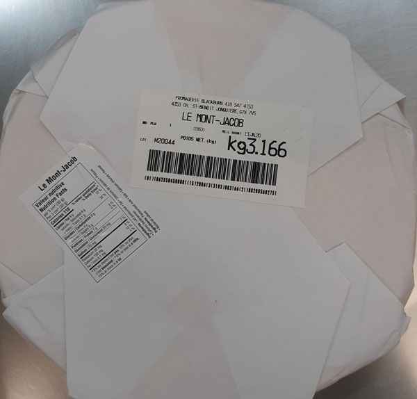Fromagerie Blackburn – Le Mont-Jacob semi-soft cheese – Variable weight (back)