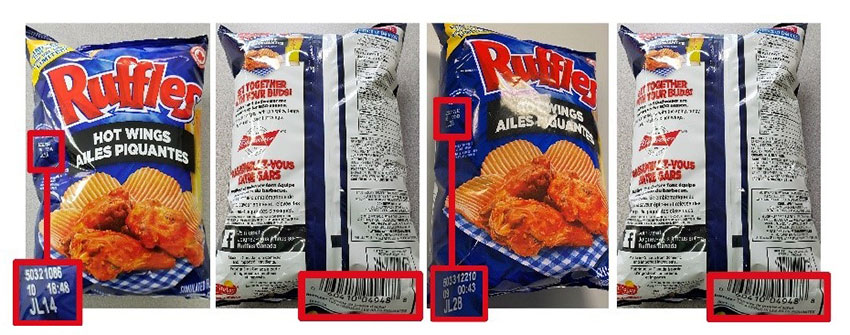 Ruffles: Hot Wings Potato Chips - 190 grams