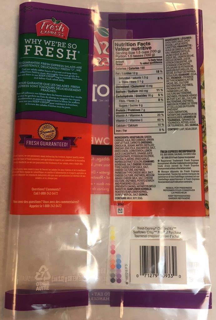Fresh Express - Chopped Kit Sunflower Crisp (universal product code)