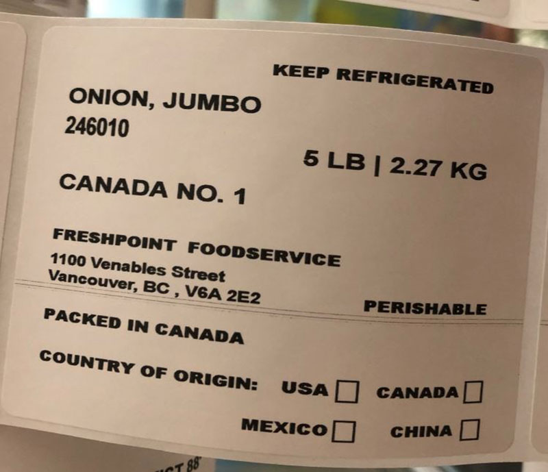 Freshpoint Foodservice: Onion, Jumbo (yellow) - 5 lb / 2.27 kg