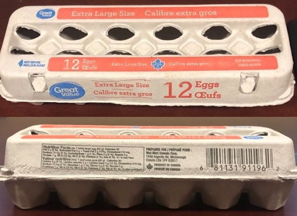 Great Value – Oeufs calibre extra gros (12 oeufs)