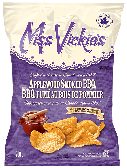 Miss Vickie’s – Applewood Smoked BBQ Kettle Cooked Potato Chips – 200 g