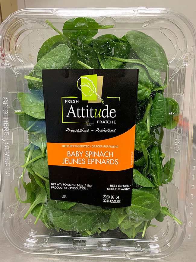 Fresh Attitude - Baby Spinach: 142 g