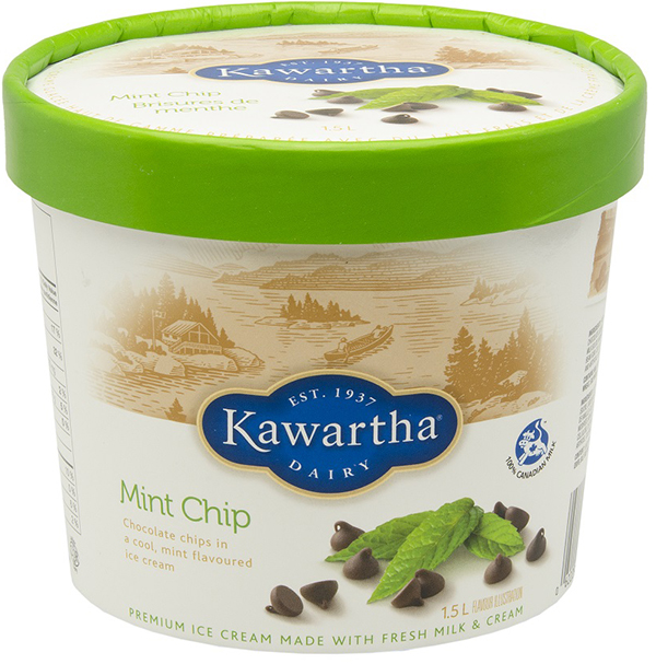Kawartha Dairy Mint Chip Ice Cream - 1.5 L