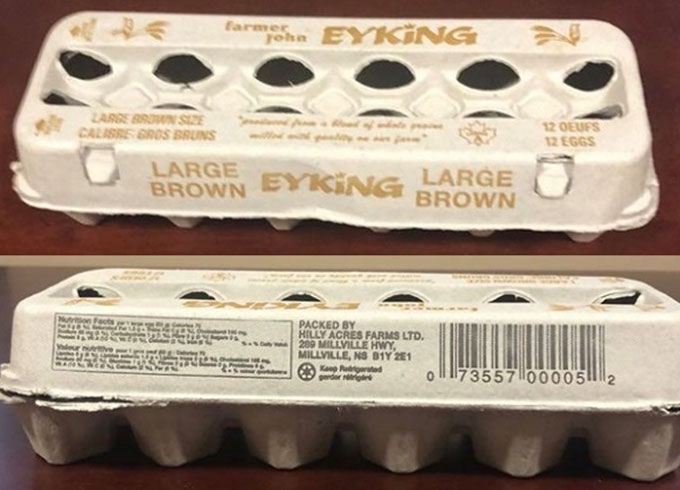 Farmer John Eyking: Large Size Brown Eggs - 12 eggs