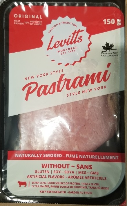 Levitts – Pastrami style New York – 150 grammes