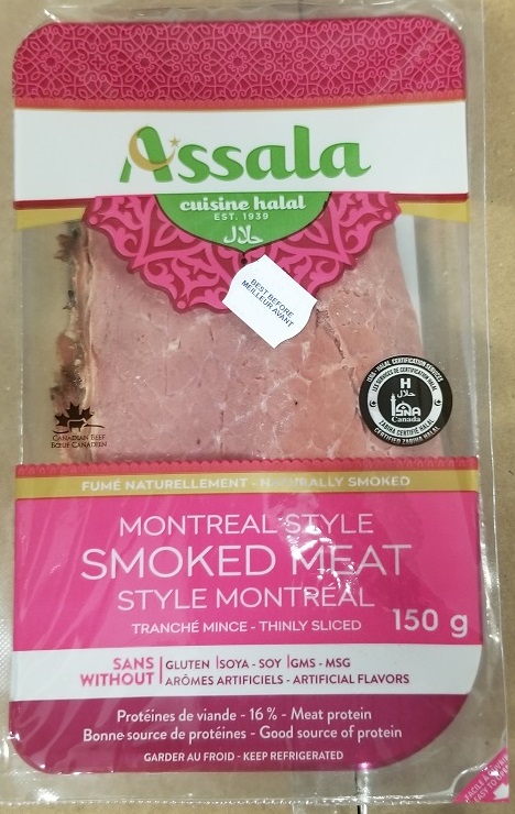 Assala « Smoked Meat style Montréal », 150 g - avant