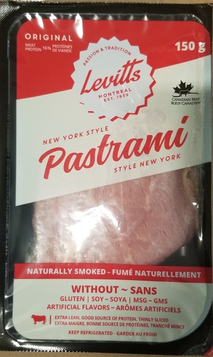 Levitts New York Style Pastrami, 150 g - front