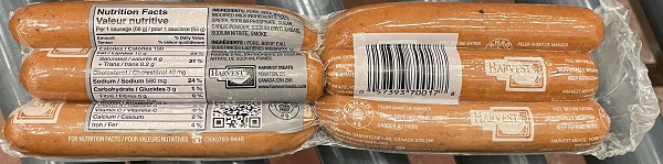 Harvest – Polish Sausages – 675 grams (back)