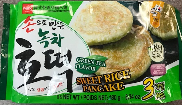 Wang Korea – Green Tea Flavor Sweet Rice Pancake – 180 grams