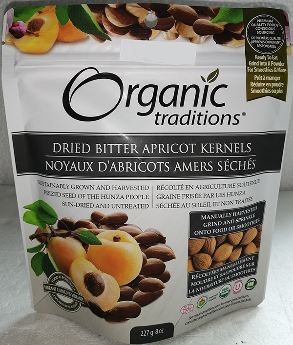 Organic Traditions - Noyaux d'abricots amers séchés