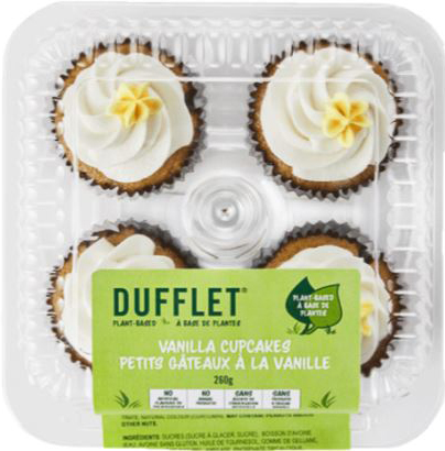 Dufflet - Plant-based Vanilla Cupcakes