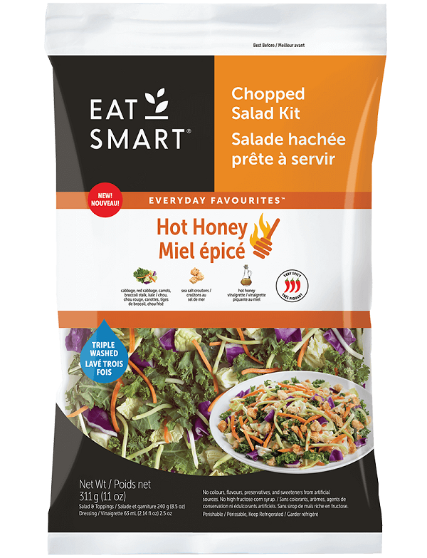 Eat Smart – Hot Honey (Miel épicé) Chopped Salad Kit – 311 grams
