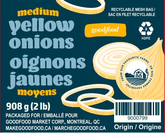 Medium yellow onions