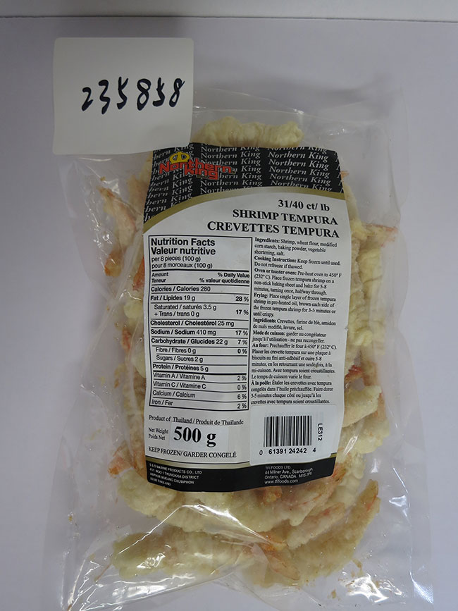 Northern King : Crevette Tempura - 500 g