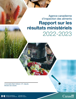 Page couverture du PDF : Rapport sur les résultats ministériels 2022 à 2023