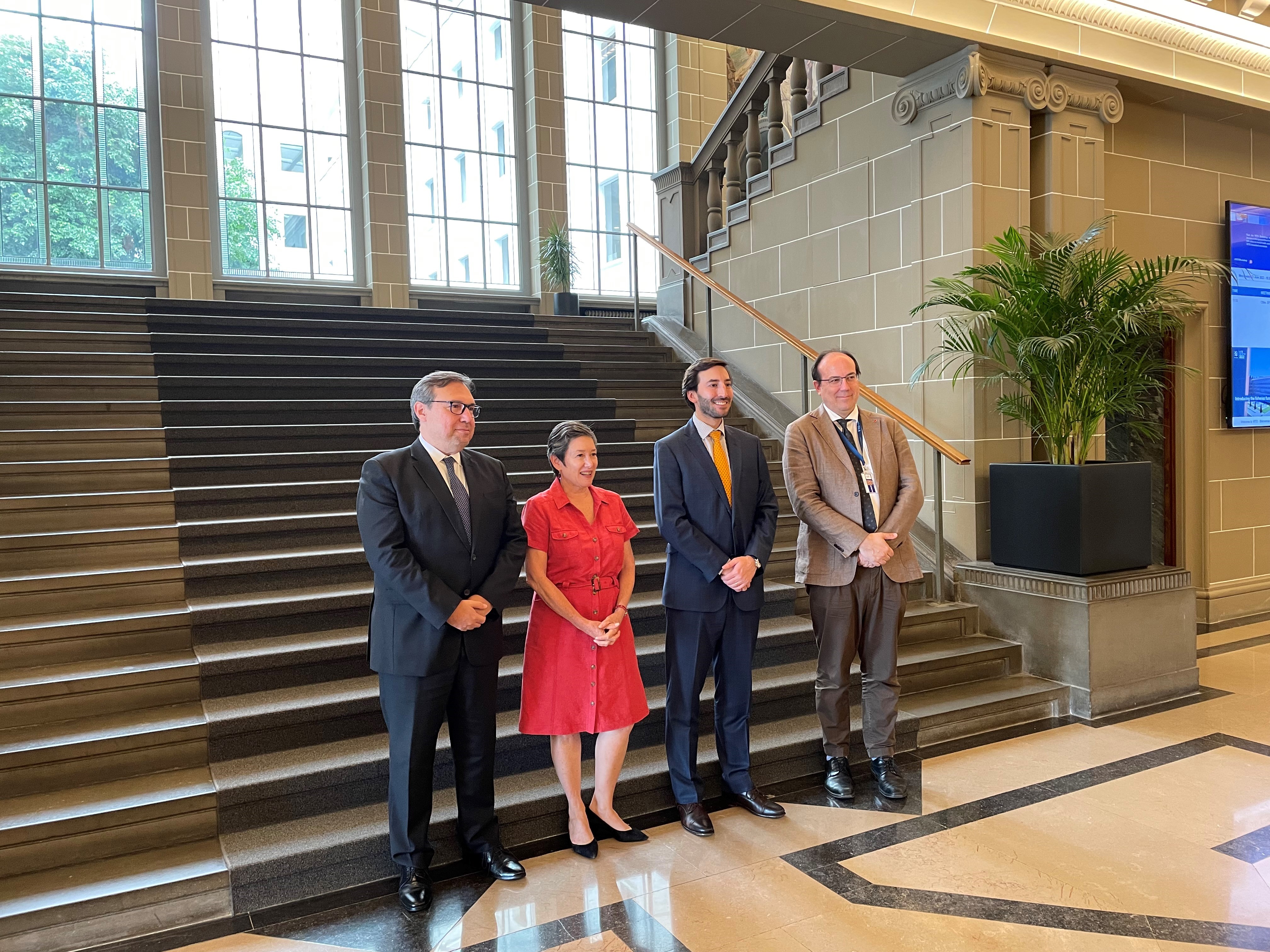 From left to right: Alexandre Parola, María Pagán, Santiago Wills and Martin Moen