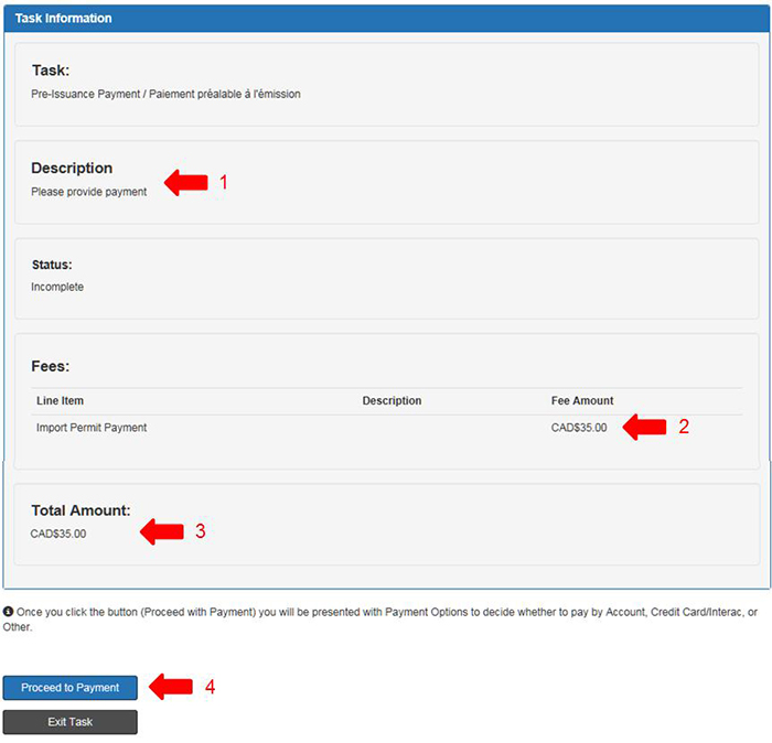 screen capture of Task Information. Description follows.