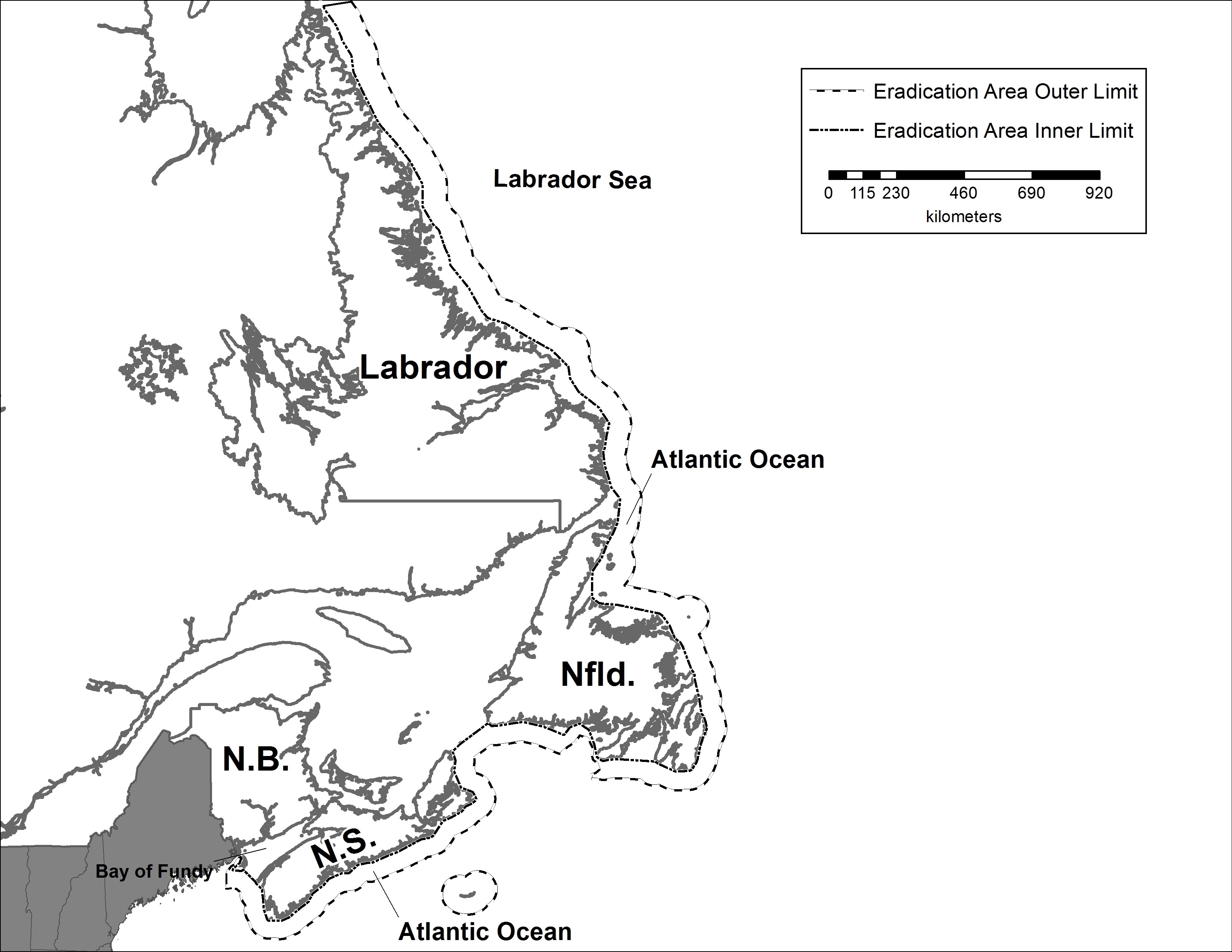 Atlantic Ocean map. Description follows.