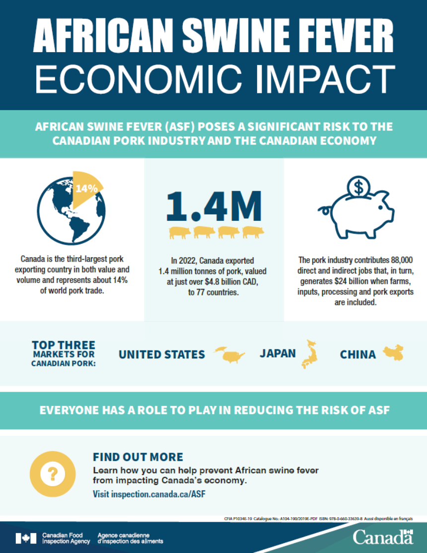 African swine fever: Economic impact. Description follows.