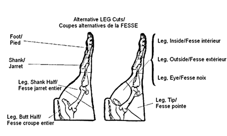 Description du Coupes alternatives de la fesse. Description ci-dessous.