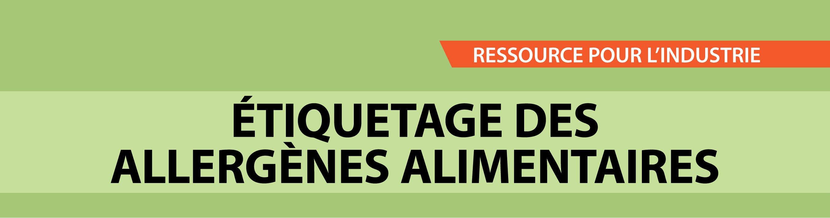 Étiquetage des allergènes alimentaires