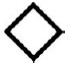 Symbol for warning, consisting of an outline of a diamond shape.