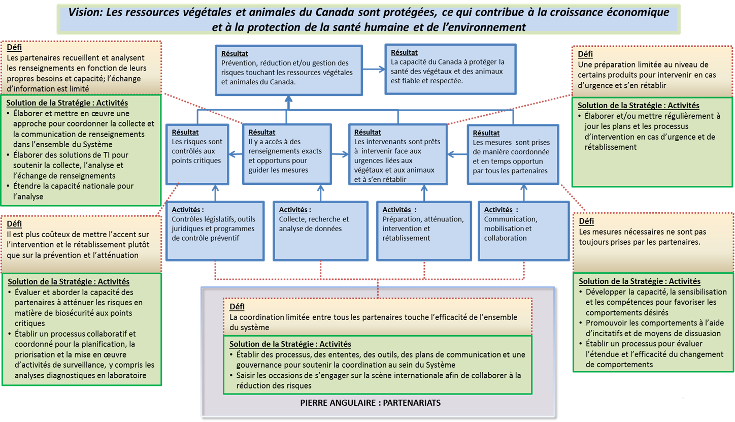 Illustrer comment la Stratégie aborde les défis au Système