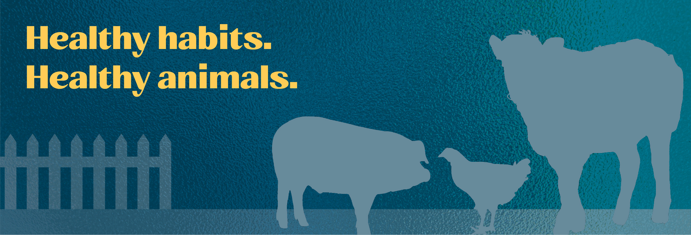 Healthy habits. Healthy animals.