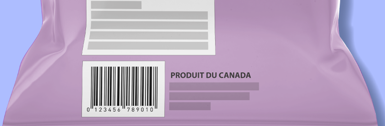 Illustration de la formulation des Produit du Canada sur un paquet