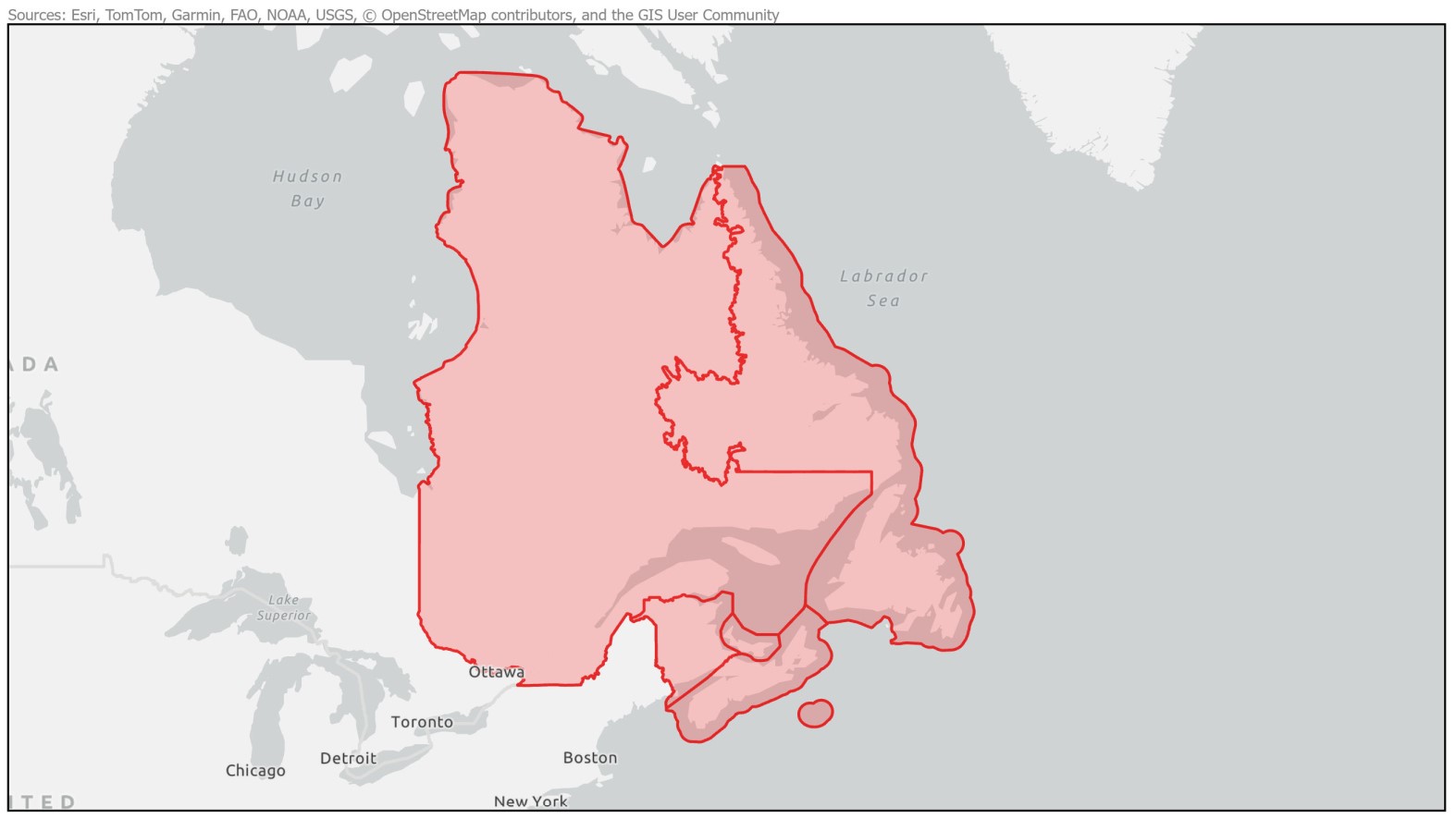 Carte de l'est du Canada montrant les zones déclarées infectées par la maladie MSX et la perkinsose chez les huîtres